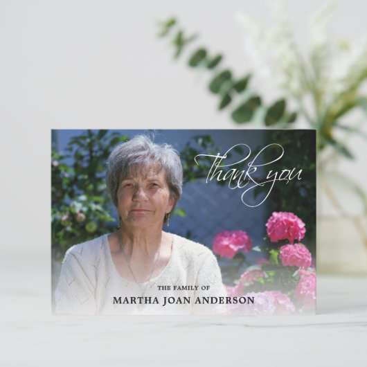 Sympathie bedankt jullie begrafenisdienst | FOTO t (Staand voorkant)