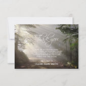 Sympathie bedankt jullie Memorial Forest Sun PHOTO (Voorkant)