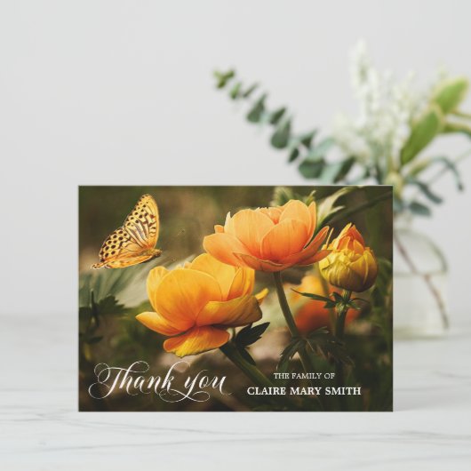 Sympathie bedankt jullie Memorial Funeral PHOTO (Staand voorkant)