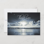 Sympathie bedankt jullie Memorial Sunset Ocean Bea (Voorkant)