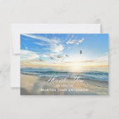 Sympathie bedankt jullie Memorial Sunset Ocean Bea (Voorkant)