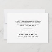 Sympathie bedankt jullie Memorial Sunset Poppies F (Achterkant)