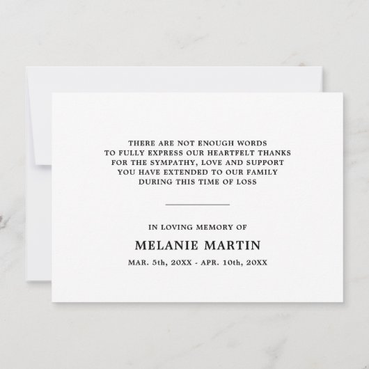 Sympathie bedankt jullie Memorial Sunset Poppies F (Achterkant)