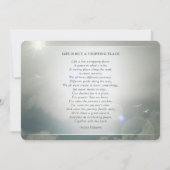 Sympathie bedankt jullie Peaceful Clouds Blue & Wh (Achterkant)