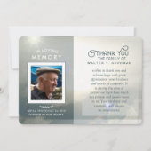 Sympathie bedankt jullie Peaceful Clouds Blue & Wh (Voorkant)