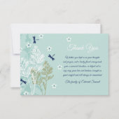 Sympathie bedankt kaart (Voorkant)