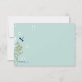 Sympathie bedankt kaart (Achterkant)