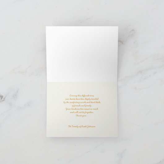 Sympathie Bedankt Opmerking Kaart - Tulp (Binnen)