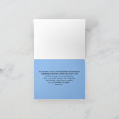 Sympathie Bedankt Opmerking Kaart - Vergeet me Not (Binnen)