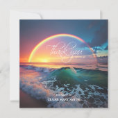 Sympathie bedankt u Memorial Rainbow Ocean Water (Voorkant)