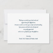 Sympathie bedankt u Memorial Rainbow Ocean Water Kaart (Achterkant)