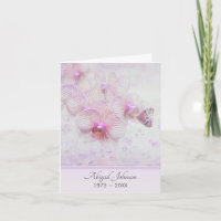 Sympathie Bedankt Vlinder op een orchidee