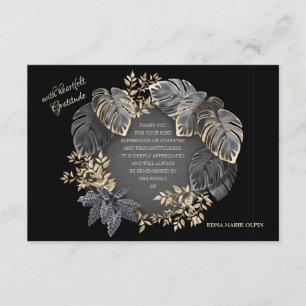 Sympathie bedankt voor je lederen kaart