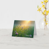 Sympathie Bedankt Wildflower Field Kaart (Gele Bloem)