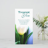 Sympathie / begrafenis bedankt Fotokaart (Staand voorkant)