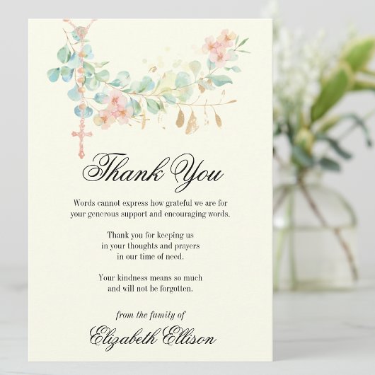 Sympathie begrafenis bedankt religie