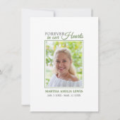 Sympathie Begrafenis Calla Lily Bloem Dank U FOTO Bedankkaart (Achterkant)