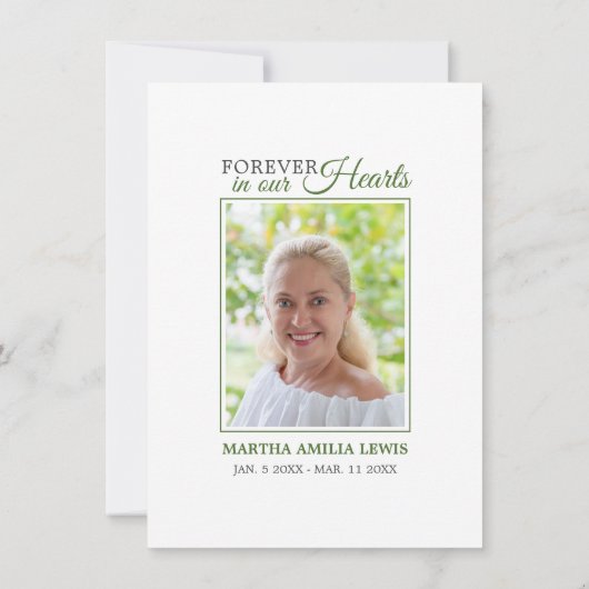 Sympathie Begrafenis Calla Lily Bloem Dank U FOTO Bedankkaart (Achterkant)