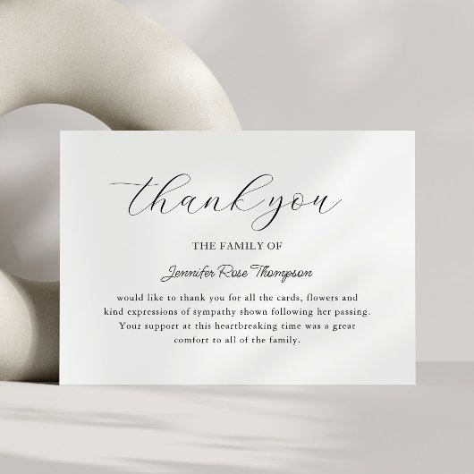 Sympathie Begrafenis Dank je kaarten