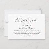 Sympathie Begrafenis Dank je kaarten (Voorkant)