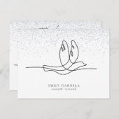 Sympathie begrafenis Memorial Dank u wel Briefkaart (Voorkant / Achterkant)