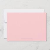 Sympathie Begrafenis Roze Pioenen  Dank u Bedankkaart (Achterkant)