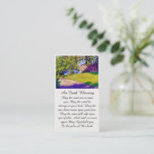 Sympathie Begrafenis Sereniteit Gebed Kaart Visitekaartje (Staand voorkant)