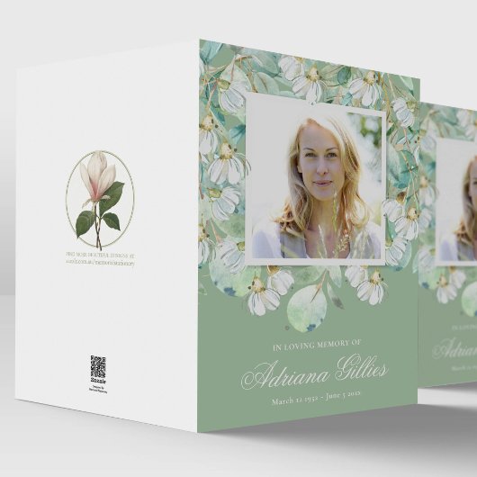 Sympathie Begrafeniskaarten Eucalyptus Blauwgroen Kaart