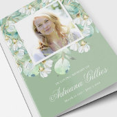 Sympathie Begrafeniskaarten Eucalyptus Blauwgroen Kaart