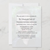 Sympathie Bereavement Funeral Memorial Custom Foto Kaart (Achterkant)