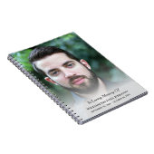 Sympathie Bereavement Funeral Memorial Custom Foto Notitieboek (Rechterzijde)
