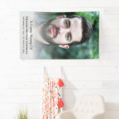 Sympathie Bereavement Funeral Memorial Custom Foto Spandoek (Insitu)