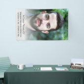 Sympathie Bereavement Funeral Memorial Custom Foto Spandoek (Beurs)