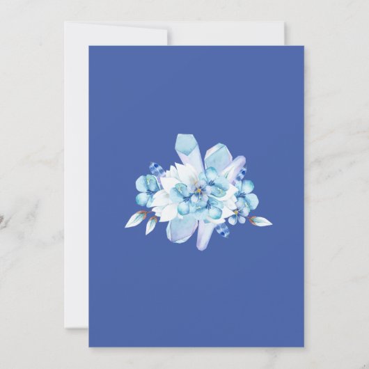 Sympathie Bereavement Waterverf Floral Bedankkaart (Achterkant)