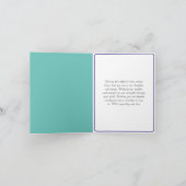 Sympathie Bericht Bloemenvlinders Kaart voor verli (Binnen)