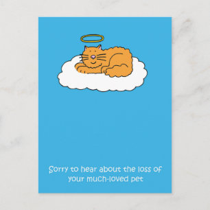 Sympathie bij verlies van het Pet Cat Briefkaart