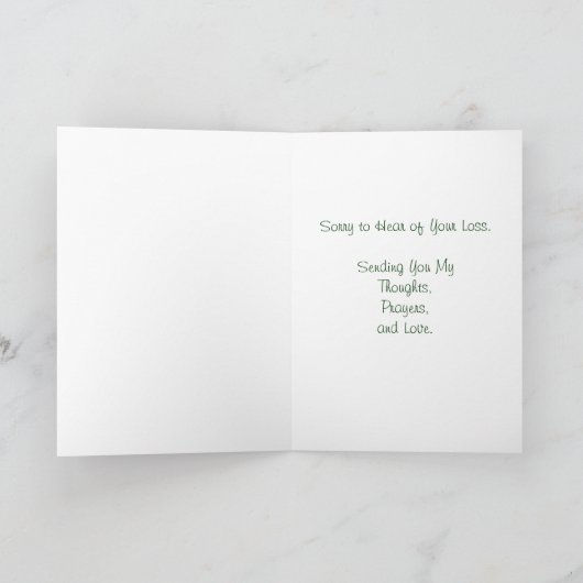 Sympathie bij verlies van het Pet Cat Kaart (Binnen)