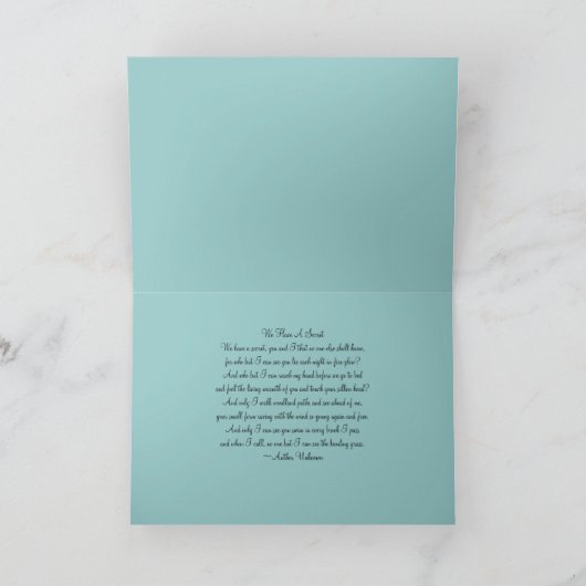 Sympathie bij verlies van pet-Dog/met gedicht Kaart (Binnen)