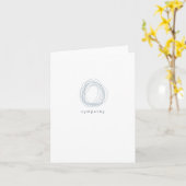 Sympathie (blanco binnenzijde) kaart (Gele Bloem)