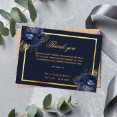 Sympathie blauw goudfloraal simpel