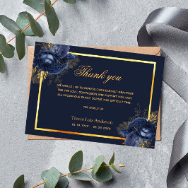 Sympathie blauw goudfloraal simpel