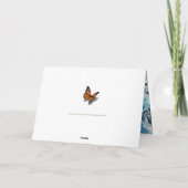 Sympathie blauw Roos Sorry voor uw verlies sympath Kaart (Achterkant)