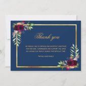 Sympathie blauw vuurwapen bedankt foto (Voorkant)