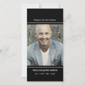 Sympathie Bloem Witte Roos DANK JE WEL Zwart | FOT Bedankkaart (Achterkant)