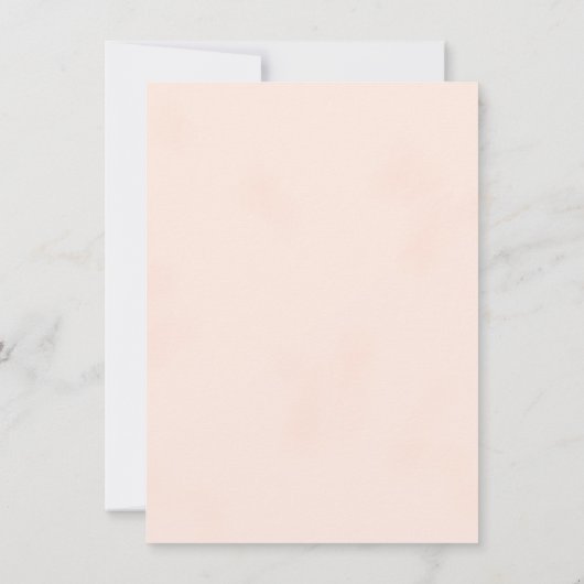 Sympathie Bloemen Blush Waterverf Rozen dank u Bedankkaart (Achterkant)