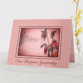 Sympathie bloemen kaart (Gele Bloem)