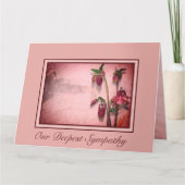 Sympathie bloemen kaart (Voorkant)