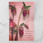 Sympathie bloemen kaart (Binnen)