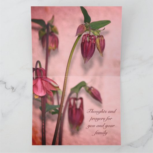 Sympathie bloemen kaart (Binnen)