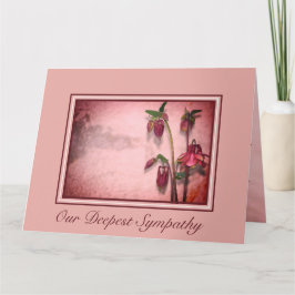 Sympathie bloemen kaart